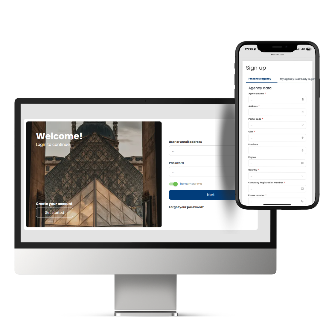 KTS trade portal, login & agency sign-up